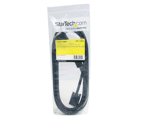 StarTech.com 10 ft. (3 m) VGA to VGA Cable - HD15 Male to HD15 Male - Coaxial High Resolution - High Quality - VGA Monitor Cable (MXT101MMHQ10)