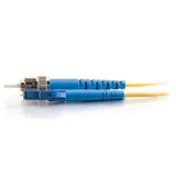 C2G 37116 OS2 Fiber Optic Cable - LC-ST 9/125 Simplex Single-Mode PVC Fiber Cable, Yellow (16.4 Feet, 5 Meters)