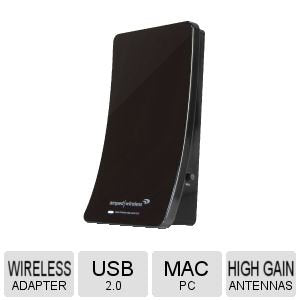 High Power Wireless-N 500mw Usb Adapt 802.11n 300mb 2.4ghz Wep Wpa (vf)