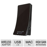 High Power Wireless-N 500mw Usb Adapt 802.11n 300mb 2.4ghz Wep Wpa (vf)