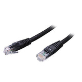 Cat6 Ethernet Cable - 15 ft - Black - Patch Cable - Molded Cat6 Cable - Network Cable - Ethernet Cord - Cat 6 Cable - 15ft