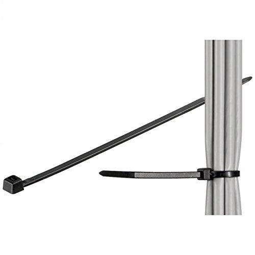 Techly Nylon cable ties 100 x 2.5mm 100pcs black