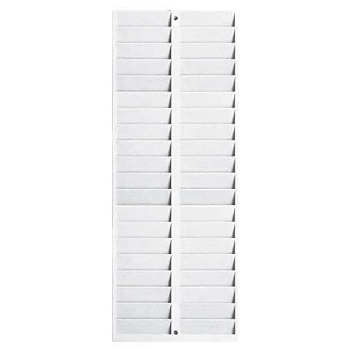 Pyramid Badge Rack, 40 Pockets, 8-1/4 x 1/2 x 22-1/2 Inches, Gray (PTI5004SP)