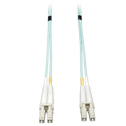 Tripp Lite N820-03M 10 Feet 10Gb Multimode Duplex 50/125 LSZH Fiber Patch Cable LC/LC - 3M (Aqua)