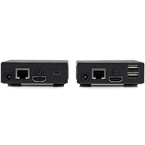 StarTech.com HDMI Over CAT5 HDBaseT Extender with 4-Port USB Hub, IR and Power Over Cable - 295 ft (90m) - Ultra HD 4K (ST121HDBTU)