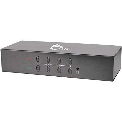 4x1 Vga & Audio Switch With Ir Between 4 Vga Source