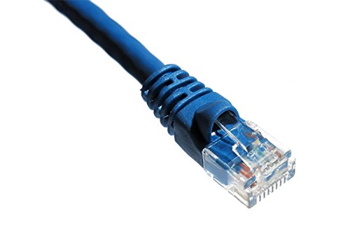 Axiom 10FT CAT6A 650MHZ Patch Cable Molded Boot (Blue)