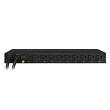 CyberPower PDU20SW10ATNET Switched ATS PDU, 100-120V/20A, 10 Outlets, 1U Rackmount