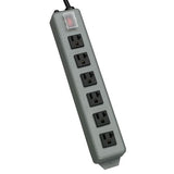 Tripp Lite 6 Outlet Waber Industrial Power Strip, 15' Cord with 5-20P Plug (UL620-15)