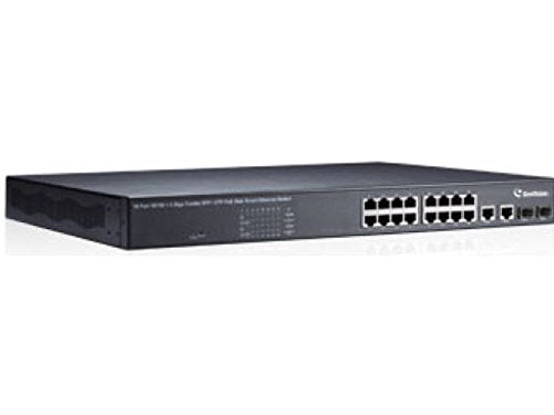 GeoVision 16-Port 802.3at Web Management PoE Switch GV-POE1601