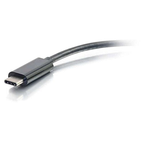 C2G 29747 USB-C to Ethernet Adapter with 3-Port USB Hub, Black