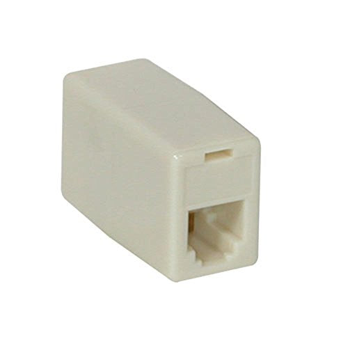Rj11 4-Pin Modular Inline Coupler Crossed - Color: Ivory