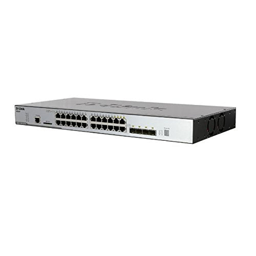 D-Link Xstack Managed DGS-3120-24TC/SI 24-Port Gigabit Stackable L2 Switch, 4 Combo Sfp, 40-Gigabit Stacking, Standard Image