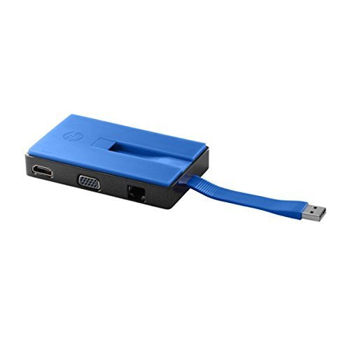 HP USB Travel Dock (T0K30AA#ABA) Port Replicator, Docking Station