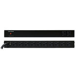 CyberPower PDU20BT2F10R Basic PDU, 100-125V/20A, 12 Outlets, 1U Rackmount