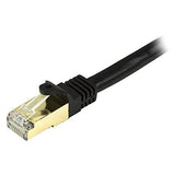 StarTech.com Cat6a Shielded Patch Cable - 4 ft - Black - Snagless RJ45 Cable - Ethernet Cord - Cat 6a Cable - 4ft (C6ASPAT4BK)