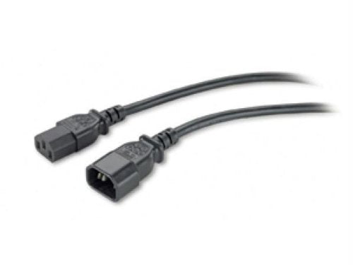 Power Extension Cord, Iec320 En 60320 C-13 to Iec320 En 60320 C-14, 8ft