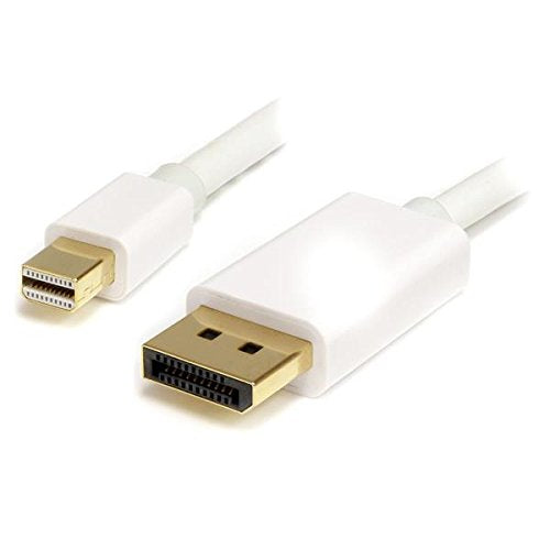 StarTech.com 1m 3 ft White Mini DisplayPort to DisplayPort 1.2 Adapter Cable M/M - DisplayPort 4k with HBR2 Support - Mini DP to DP Cable (MDP2DPMM1MW)