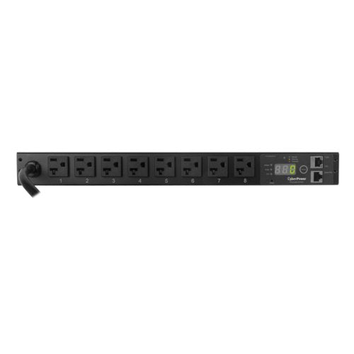 CyberPower PDU20MT8FNET Monitored PDU RM 1U 20A 8-Outlet