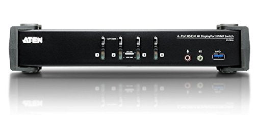 4-Port USB3.0 4K DisplayPort KVMP Switch Support up to 4096x2160 60Hz