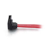 C2G 10182 7-Pin 90° to 90° 1-Device Serial ATA Cable, Red (1.5 Feet, 18 Inches)