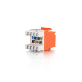 C2G 03795 Cat5e RJ45 Unshielded Keystone Jack, Orange