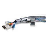 Techly Fixible cable cover 2,5m 25mm diameter, black