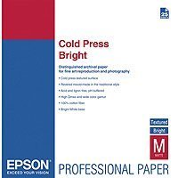 Epson Cold Press Bright Matte Inkjet Photo Paper 13" x 19" 25 Sheets S042310