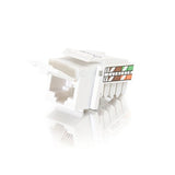 C2G 35201 Cat5e 90° RJ45 Unshielded Keystone Jack, White
