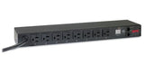 Schneider Electric Rack PDU, Metered, 1U, 20A, 120V, [8] 5-20
