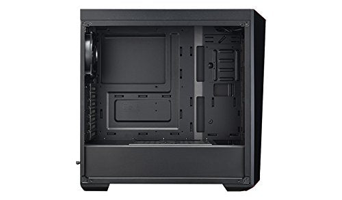 CM MasterBox Lite 5 TG w/ 3*120mm Red LED Fans and Tempered Glass ATX Case