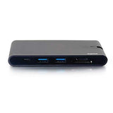 C2G 26916 USB C to HDMI, VGA and ETHERNET HUB with SD Card Reader and Power - USB C HU