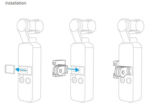 PGYTECH OSMO Pocket Data Port to Cold Shoe and Universal Mount