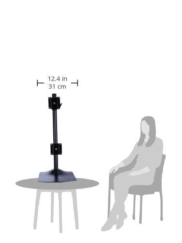 DS100 Dual-Monitor Desk Stand, Vertical