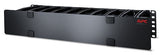 APC Horizontal Cable Manager Deep with Cable Tie-Off Bottom Plate, Single-Sided with Cover Components,Black (AR8603A)
