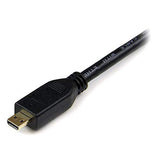STARTECH MU6MMS Slim 3.5mm Stereo Audio Cable - M/M (6 Feet), Black