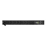 CyberPower PDU15M8FNET Monitored PDU, 100-120V/15A, 8 Outlets, 1U Rackmount