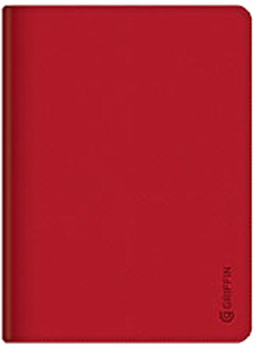 Red Slim Bluetooth Keyboard Folio Case for iPad Air