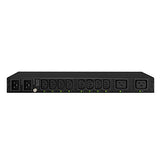 CyberPower PDU20SWHVIEC10ATNET Switched ATS PDU, 200-240V/20A, 10 Outlets, 1U Rackmount Pre-Installed SNMP Card, Black