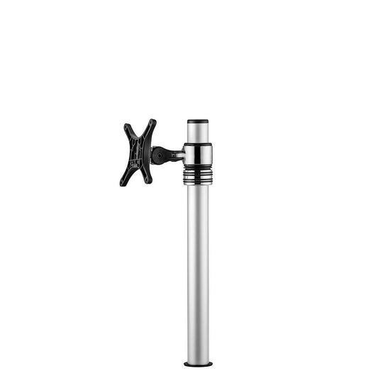 Atdec Single Monitor Desk Mount, Space Saving Design, Supports 17.6 lbs, Full Motion Arm, Vesa, Clamp Or Bolt Through, Silver Aluminum (AF-M-P)