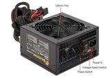 Solid Gear ATX12V/EPS12V 550-Watts Power Supply, Black SDGR-550E