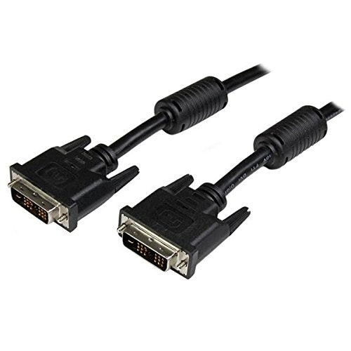 StarTech.com DVI Cable - 15 ft - Single Link - Male to Male Cable - 1920x1200 - DVI-D Cable - Computer Monitor Cable - DVI Cord - DVI to DVI Cable