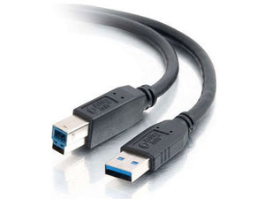 C2G 54175 USB Cable - USB 3.0 A Male to B Male Cable for Printers, Scanners, Brother, Canon, Dell, Epson, HP and more, Black (9.8 Feet, 3 Meters)