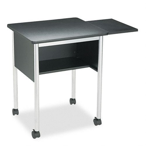 Safco Products Machine Stand with Slide-Away Shelf (1873BL)