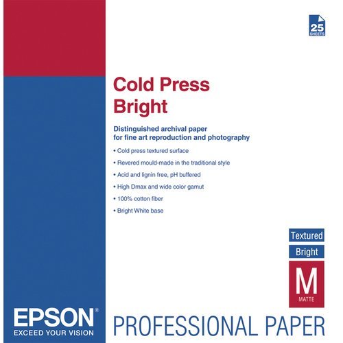Paper, Epson, Cold Press Bright