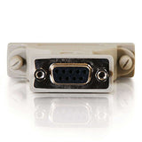 C2G 02446 DB9 Female to DB25 Male Serial RS232 Adapter, Beige