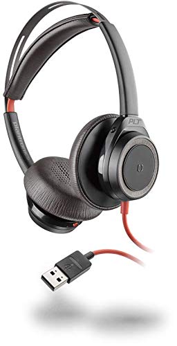 Plantronics Blackwire 7225 Headset - Stereo - Black - USB Type A - Wired - 32 Ohm - 20 Hz - 20 kHz - Over-The-Head - Binaural - Supra-Aural - Noise Cancelling, Omni-Directional Microphone - Noise Canc