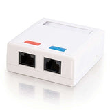 C2G / Cables to Go 03836 2-Port Cat5E Surface Mount Box