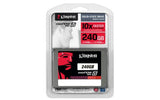 Kingston Digital 7mm Height 240 GB SSDNow V300 SATA 3 2.5 with Adapter Solid State Drive, SV300S37A/240G