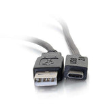 C2G 28870 USB 2.0 USB-C to USB-A Cable, Male to Male, 3'